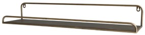 Raft de perete, din metal auriu, Kon
