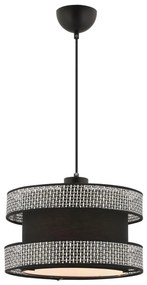 Lustră suspendată pe cablu HALO 1xE27/60W/230V negru/gri