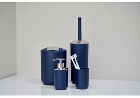 Perie WC BRASIL WENKO 22522100, 10x37 cm, albastru/crom lucios