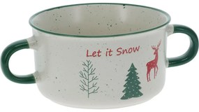Bol de supă din ceramică Let It Snow 625 ml