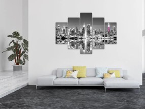 Tablou - New York și zgârie-norii mov (150x105 cm)