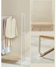 Cuier de podea LINEA, alb/maro