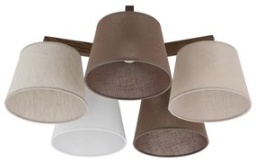 Brilagi - Lustră aplicată LATTE 5xE27/15W/230V pin/mix