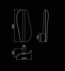 Aplica de perete LED design deosebit Bianca