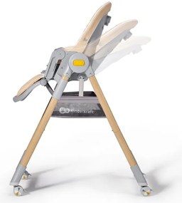 Scaun de masă 2 în 1 pentru copii LASTREE bej/gri KINDERKRAFT