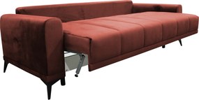 Canapea extensibilă, teracota, GRACE BIG SOFA