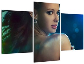 Tablou - Privirea unei femei tinere (90x60 cm)
