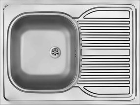 Chiuveta Deante Tango inox satinat cu cuva reversibila 80x60 cm