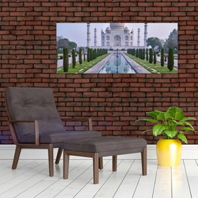 Tablou - Taj Mahal în răsăsrit de soare (120x50 cm)