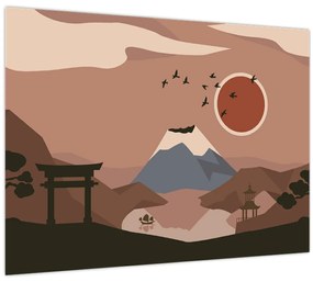 Tablou pe sticlă - Japonia N⁰1 (70x50 cm)