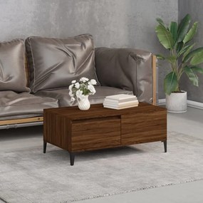 vidaXL Măsuță de cafea, stejar maro, 90x50x36,5 cm, lemn prelucrat