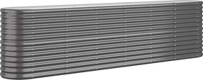 vidaXL Strat înălțat grădină 260x40x68 cm oțel galvanizat