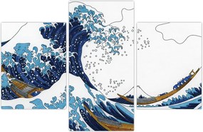 Tablou - Desen japonez, valuri (90x60 cm)