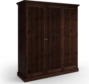 Dulap lemn masiv 3 usi Rosalia, 188 × 63 × 213 cm
