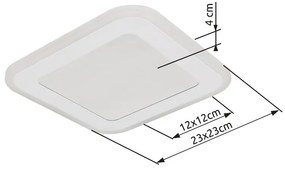 Plafoniera LED cu efect de oglinda 3D LAMELA