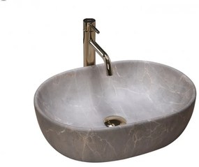 Lavoar Lara Marmura Beige ceramica sanitara - 48,5 cm