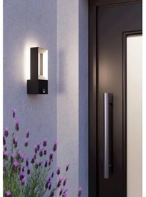 Aplică LED de exterior cu senzor RIFORANO 2xLED/5W/230V IP44 Eglo 98726