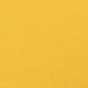 Canapea cu 3 locuri, galben deschis, 210 cm, material textil