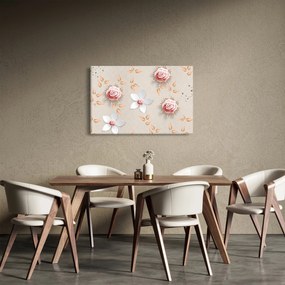 Tablou - Flori de trandafiri (90x60 cm)