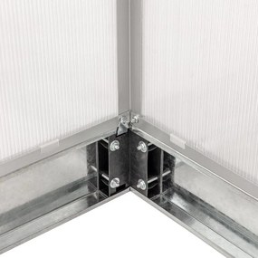 Seră din policarbonat 250 x 310 x 124/205 cm