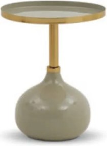 Masuta de cafea Verde Eclipse metalica Ø 36 cm/ h 45 cm