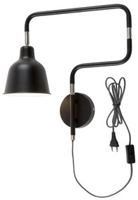 Aplica design modern cu brat articulat London negru LONDON/W/B