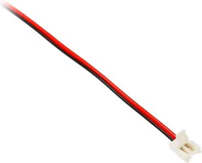 Conector Slim de alimentare GTV pentru bandă LED, 8 mm, cablu 2 m Plastic, Alb, 2 m