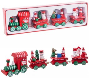 Figurină de Crăciun din lemn (înălțime 7,5 cm) Locomotive – Casa Selección