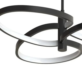 RIBBON Lustră LED pe cablu, 25W, 230V, 4000K, negru