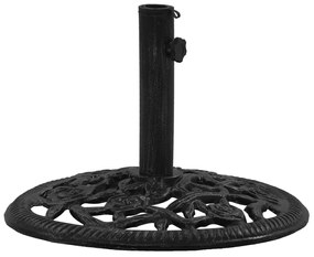 Baza de umbrela, negru, 48x48x33 cm, fonta Negru, 48 x 48 x 33 cm