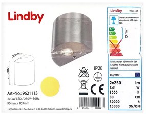 Aplică LED LAREEN 2xLED/3W/230V Lindby