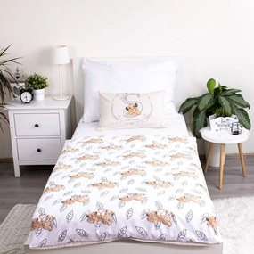 Lenjerie de pat pentru copii galben-deschis din bumbac pentru pătuț 100x135 cm Lion King "Best Friends" – Jerry Fabrics