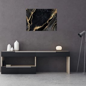 Tablou abstarcției aurii (70x50 cm)