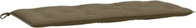 vidaXL Pernă bancă de grădină, melanj gri taupe, 120x50x7 cm, textil