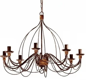 Candelabru design rustic CORTE SP8 RUGGINE 057194