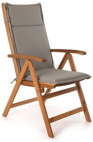 Perna de șezut textilă 45 × 116 cm, gri
