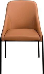 Scaun modern design italian, Piele Sintetica, Orange