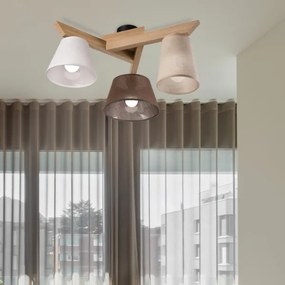 Lustră aplicată Brilagi ANTHONY 3xE14/40W/230V stejar