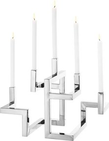 Suport pentru 5 lumanari, design LUX Skyline, nickel 110269 HZ