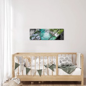 Tablou - Natura sălbatică (cu ceas) (90x30 cm)