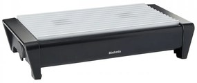 Tava servire la cald Brabantia 646996, 2 incalzitoare, Grill din aluminiu, Manere reci, Alb/Negru