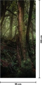 Fototapet pentru ușă - Pădurea misterioasă (95x205cm)
