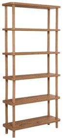 Bibliotecă cu aspect de lemn de pin 80x168,5 cm Step – Kalune Design