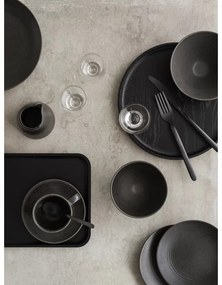 Tacâmuri negre din oțel inoxidabil 16 buc. Stella – Blomus