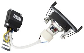 Spot încastrat inteligent modern negru rotund, incl. WiFi GU10 IP54 - Xena