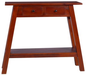vidaXL Masă consolă, maro clasic, 90x30x75cm, lemn masiv de mahon