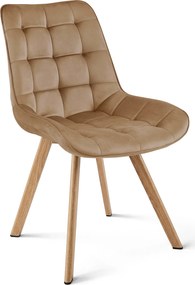 Scaun de masa SORIA VELVET, maro