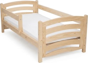 Pat pentru copii MELA 80 x 160 cm, pin Saltele: Matrace EASYSOFT 10 cm, Somiera pat: Cu lamele curbate