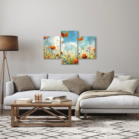 Tablou - Fluturi pe pajiștea de vară (90x60 cm)