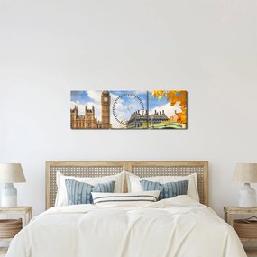 Tablou - Big Ben, Londra (cu ceas) (90x30 cm)
